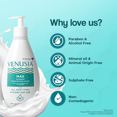 Venusia Max Intensive Moisturizing Lotion For Everyday Use, 500 g